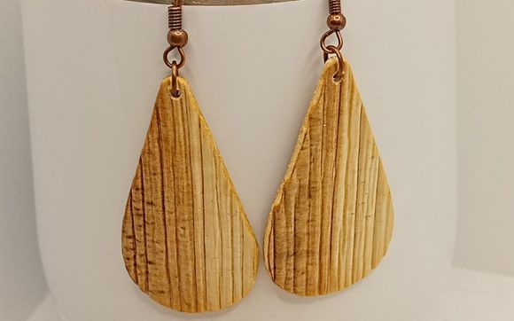 Bamboo earrings  by TRs Earrings, LLC