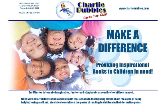 Charlie Bubbles Cares For Kids! Nonprofit  by Charlie Bubbles Cares For Kids!