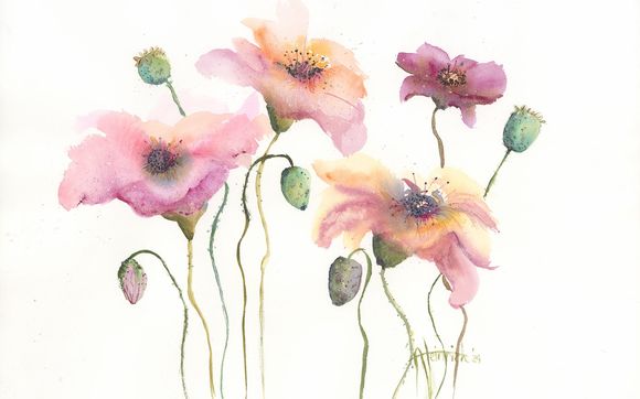 Watercolor and mixed media paintings. by Whimsical Annie Art