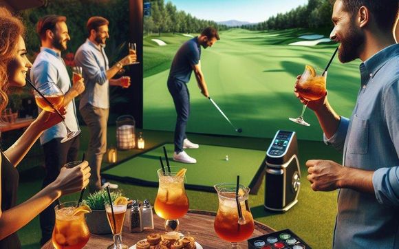 Social Event by Digital Dunes Mobile Golf Simulator