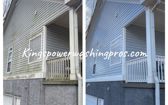 House washing/ soft washing  by KINGS POWER WASHING PROS LLC