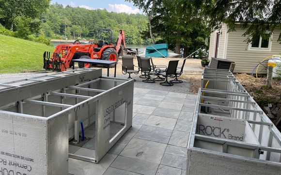 Outdoor Kitchen Construction by Lakes Region Luxury Outdoor in Tilton ...