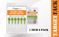 1-Inch 6-Pack of TargetTacks® Lime Green by TargetTack® LLC