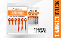 1-Inch and 3-Inch Variety 12-Pack of TargetTacks® Original Orange by TargetTack® LLC