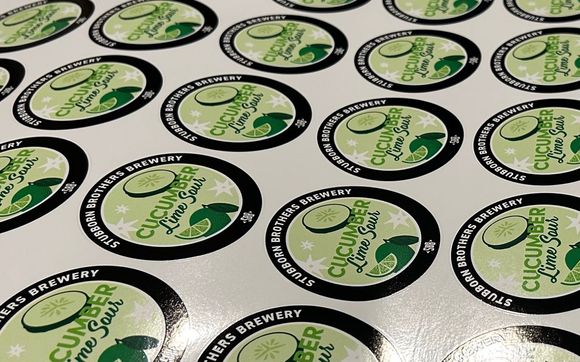 Marketing stickers by Midcoast Print Co