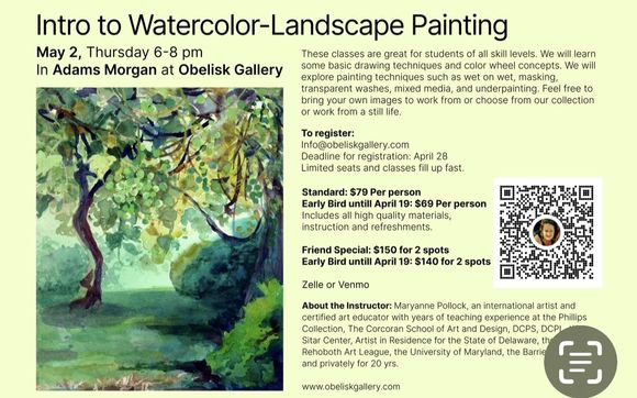 Gift Certificates for Art Classes by Maryanne Pollock