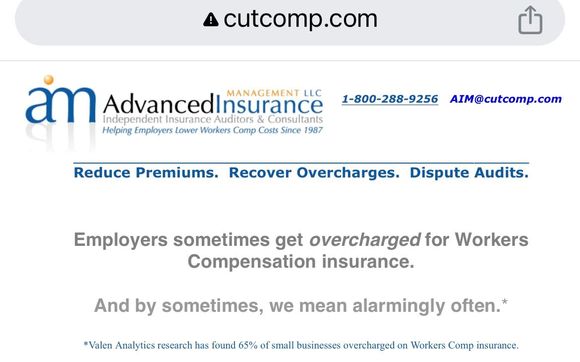 Consulting on Workers Comp audits & oremiums by Advanced Insurance Management LLC