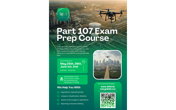 FAA Part 107 Drone License Exam Prep Course by WILLIAMS ENVIRONMENTAL GROUP, LLC.