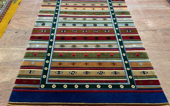 Hand knotted woolen Tibetan rugs by Himalayan Rug Traders