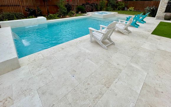 Custom Modern Swimming Pool and Spa  by R&R Custom Pools and Renovations LLC.