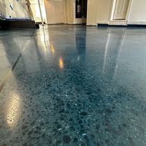Dyed & Polished Concrete Floor by Robles Concrete Design LLC