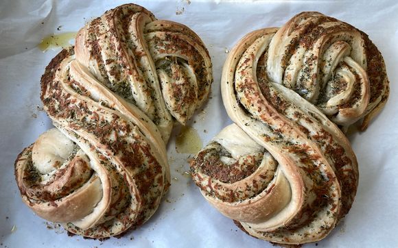 Sourdough Garlic & Herb Knots by Bailey Wick Arts & Eats, LLC