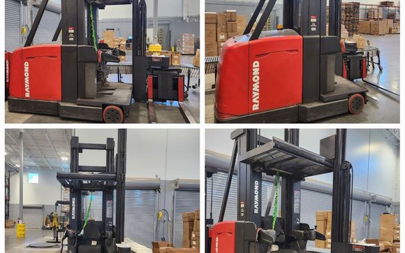 Narrow Aisle Swing Reach with 24' tall teardrop pallet racking by Derek ...
