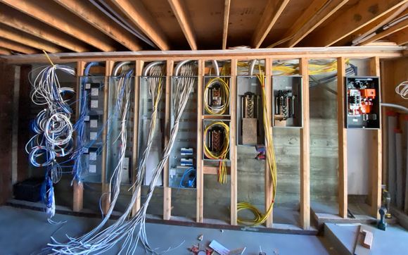 New Construction Wiring by Tech Electric Services Inc.