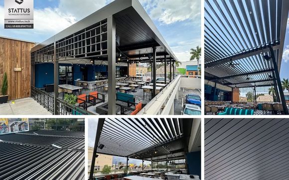 Commercial Architectural Aluminum Manufacturer and Installer by //LOUVERED// PERGOLAS: STATTUS.TECH