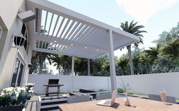 Residential Motorised Louvered Roof System Pergolas  by //LOUVERED// PERGOLAS: STATTUS.TECH
