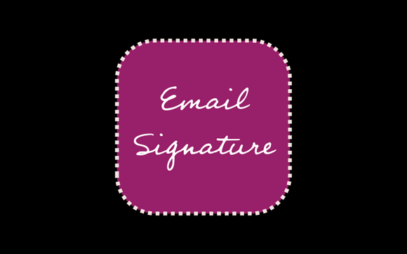 Hand Lettered Email Signature by Fay Designs