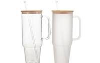 travel mugs that may be personalized with names, logos, intials! by Creative Gifts International Inc