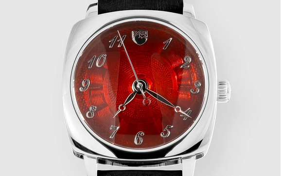 AJAX Model - Unobtanium Aoki 105B Red Dial by 5280 Watch Company