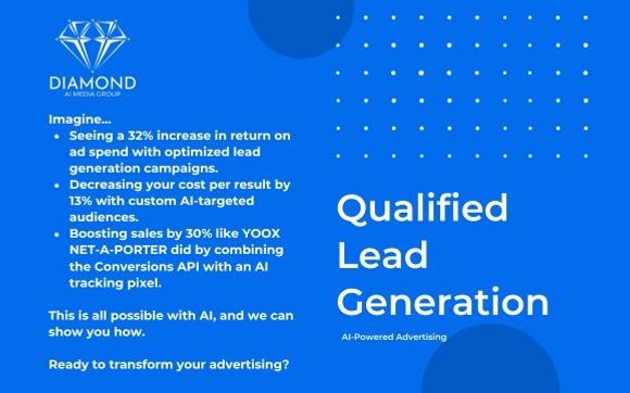 Qualified AI Based Lead Generation Services  by Diamond AI Media Group