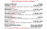 Here's an updated menu!  by Southern Charm Catering and Special Events Planning 