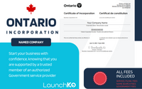 Register a Corporation in Ontario by Launchko Inc.