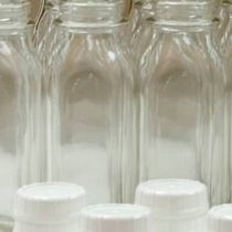 1 Liter Glass Bottles and Lids Combo Pack - 24 x 1 liter bottles and 36 white TEC 48mm lids per case - Ships Free Within Canada by Fun Foods Canada