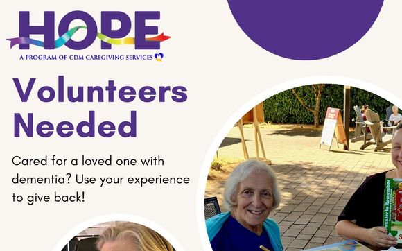 Volunteering Opportunities by HOPE Dementia Support - A program of CDM ...
