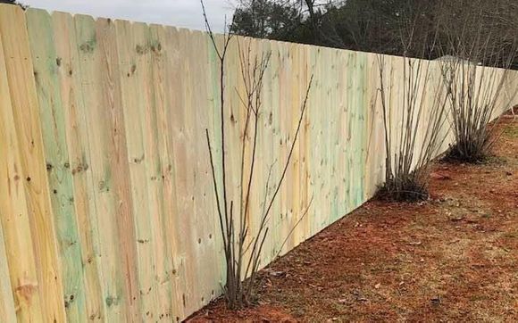 6’ wood by Mosley fence