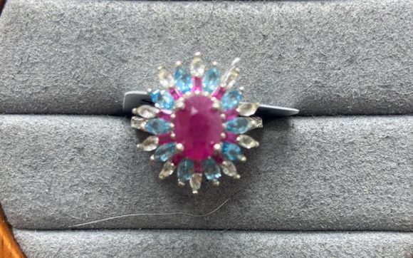 Stunning Gemstone Adjustable Ring by Venus Gemstones