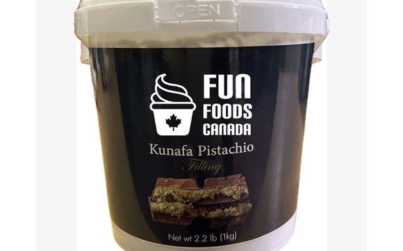 Premium Pistachio Filling - Kunafa (aka Kanefeh or Kunafeh) - Dubai Chocolate Bar Pistachio Filling - 1 x 5 KG by Fun Foods Canada