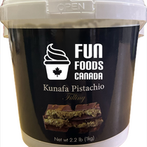 Premium Pistachio Filling - Kunafa (aka Kanefeh or Kunafeh) - Dubai Chocolate Bar Pistachio Filling - 1 x 5 KG by Fun Foods Canada
