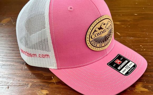 Leather Patch Hats by AD Embroidery