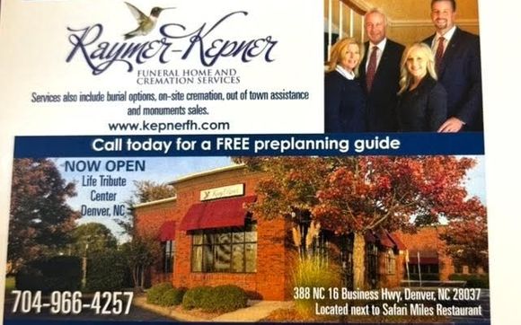 Plan for peace of mind with Raymer-Kepner Tribute Center. by Raymer-Kepner Tribute Center