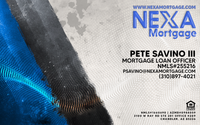 Custom residential & commercial mortgage loan products for you by Pete Savino III Lending Team | Powered by NEXA Mortgage, Inc NMLS #1660690