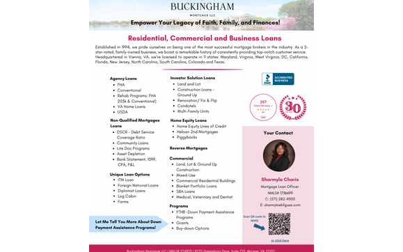 Dream Bigger! Reach Higher! by NEXA Mortgage / NEXA Lending, NMLS #1660690, AZMB #0944059 - Sharmyla Charis - Mortgage Loan Officer, NMLS# 1736699