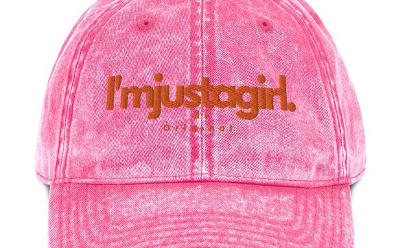 Im just a girl dad hat by BEOG LLC