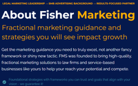 Marketing Strategy & Plan Development by Fisher Marketing Services LLC