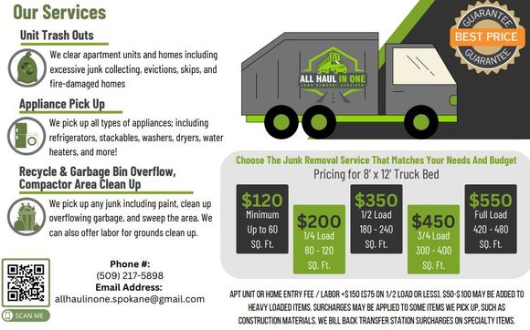 Junk Removal Services by All Haul In One Junk Removal Services