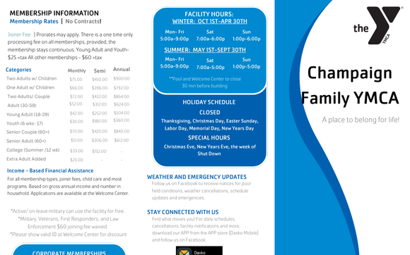 Membership  by Champaign Family YMCA