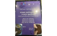 Ionic infrared detoxing foot bath by Health is Wealth