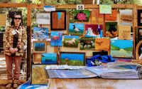 Here I am with some of my paintings 2024  by Jeanne buesser