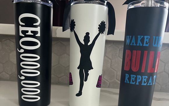 Personalized tumblers by Dream It Plan It Create It LLC