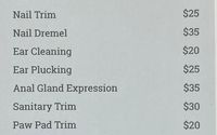 Here is a list of some of our more common services by Community Mobile Pet Services