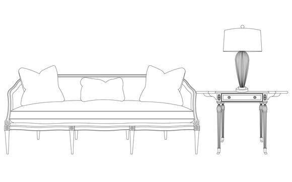 Furniture Drawings by Jus10 Mata Interiors Inc