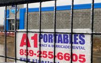 Temporary jobsite fencing by A1 Portables, Inc.