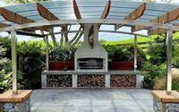 Senator - Modular Concrete Outdoor Fireplace by Flare Outdoor Fireplaces Canada