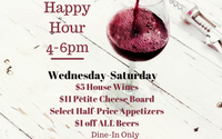 Happy Hour Wednesday-Saturday 4-6pm. by The Hidden Cellar Wine Bar