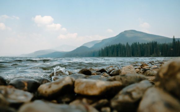 The lake  by Rock Lake Earth Lodge