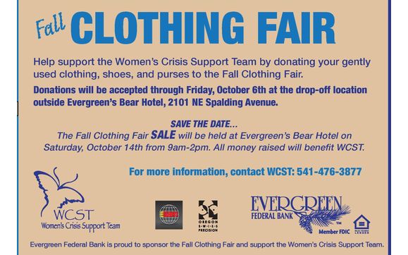 WCST's Fall Clothing Fair by Women's Crisis Support Team